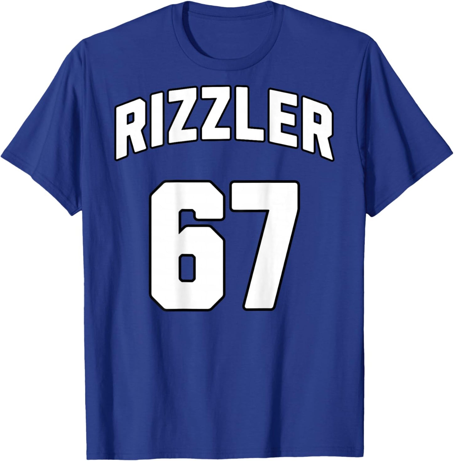 RIZZLER 67 Jersey On Back T-Shirt - T-Shirt | Royal