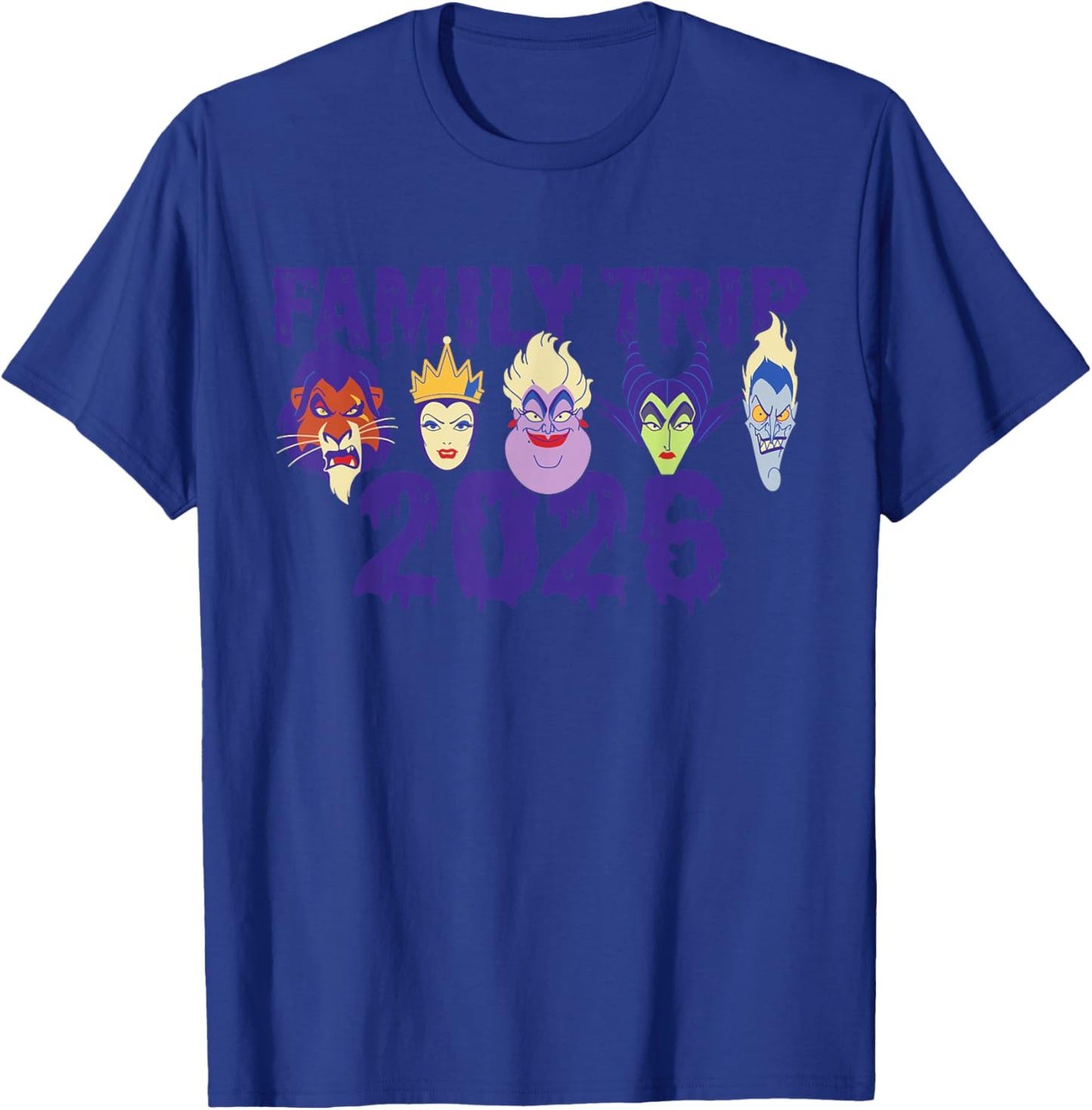 Disney Villains Family Trip 2026 Disney Vacation Matching T-Shirt - T-Shirt | Royal