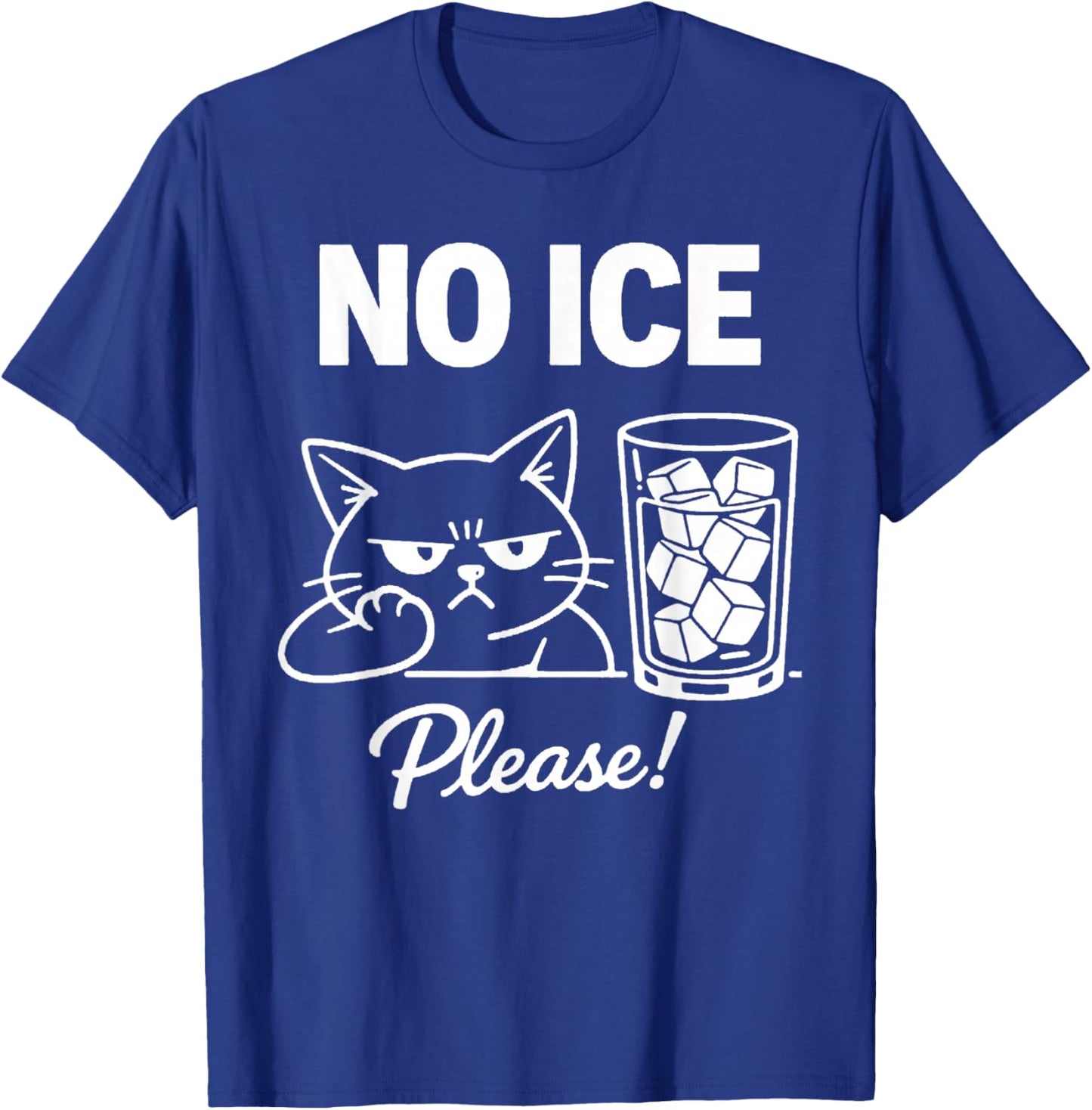No Ice Please Cat Abolish ICE Funny Anti-Ice Kitten Meme T-Shirt - T-Shirt | Royal