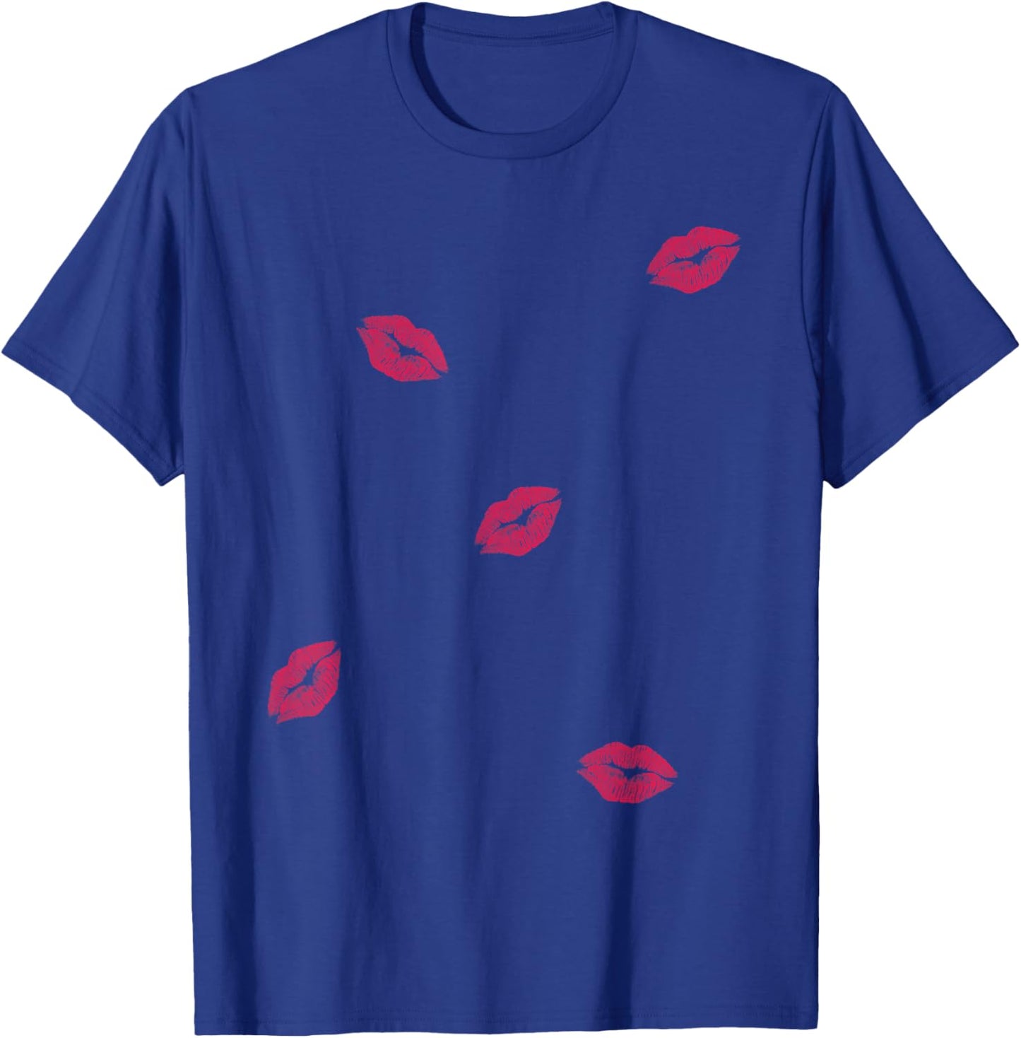 Lipstick Kiss Print Pattern Cute Valentine Pop Art Style T-Shirt - T-Shirt | Royal
