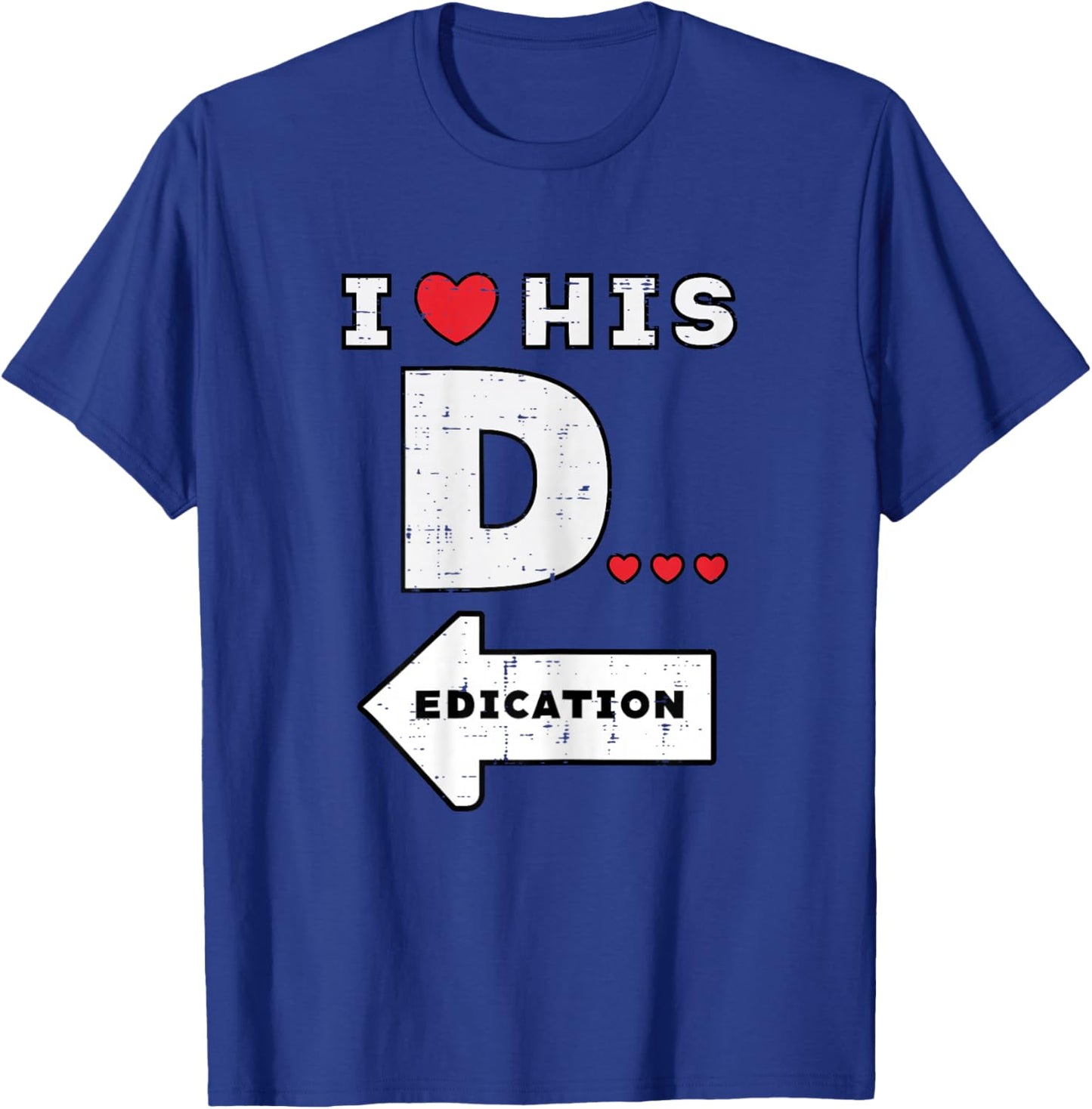 Valentines Day I Love His Dedication Matching Couple Women T-Shirt - T-Shirt | Royal