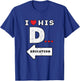 Valentines Day I Love His Dedication Matching Couple Women T-Shirt - T-Shirt | Royal