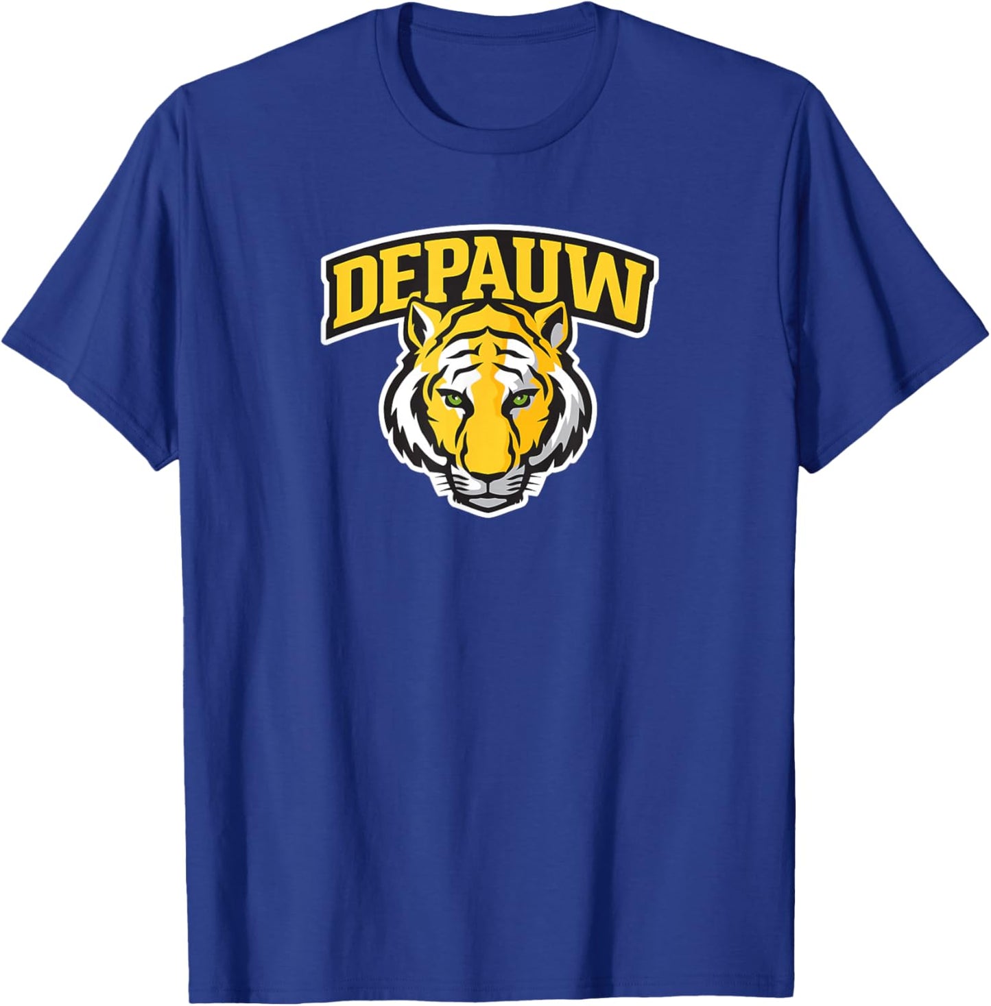 DePauw University Tigers Primary Logo T-Shirt - T-Shirt | Royal