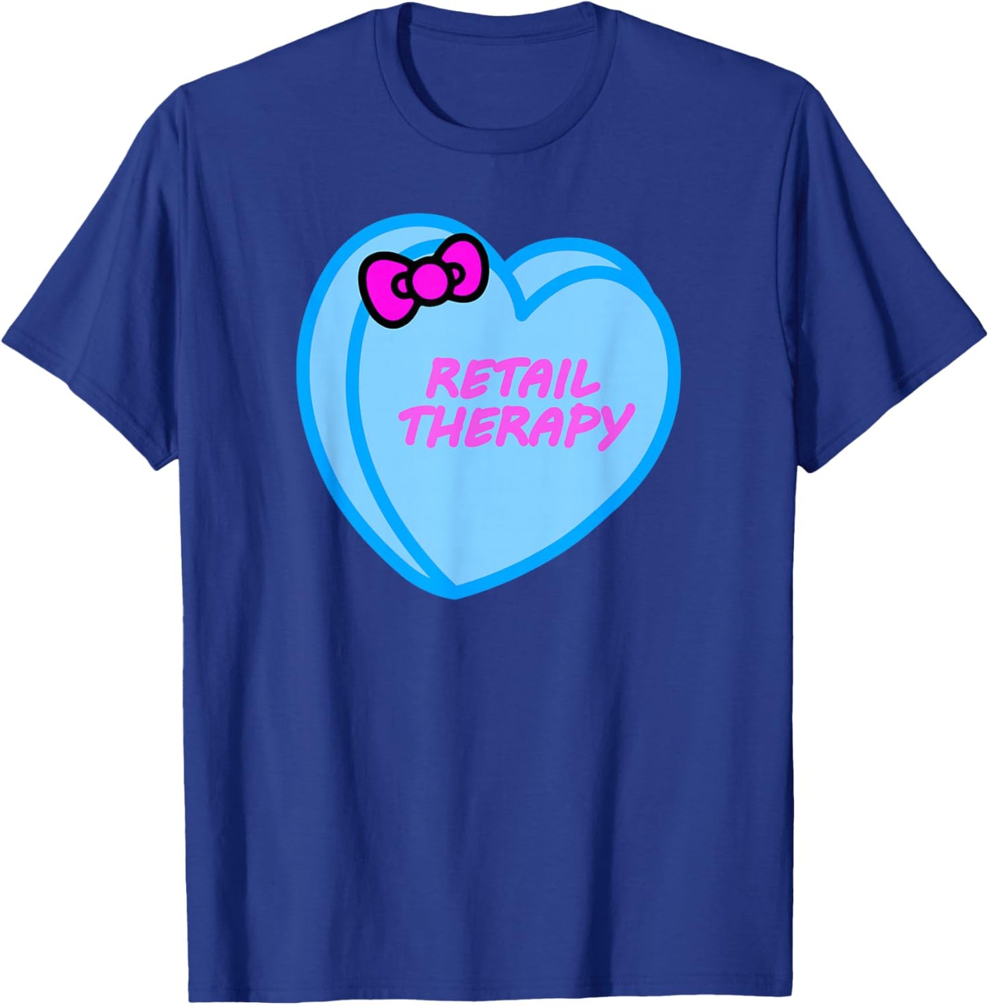 Valentines Day Candy Sweet Hearts Love Retail Therapy T-Shirt - T-Shirt | Royal