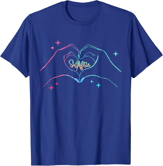 Heart Hands Taylor First Name Girl Vintage 70's 80's T-Shirt - T-Shirt | Royal