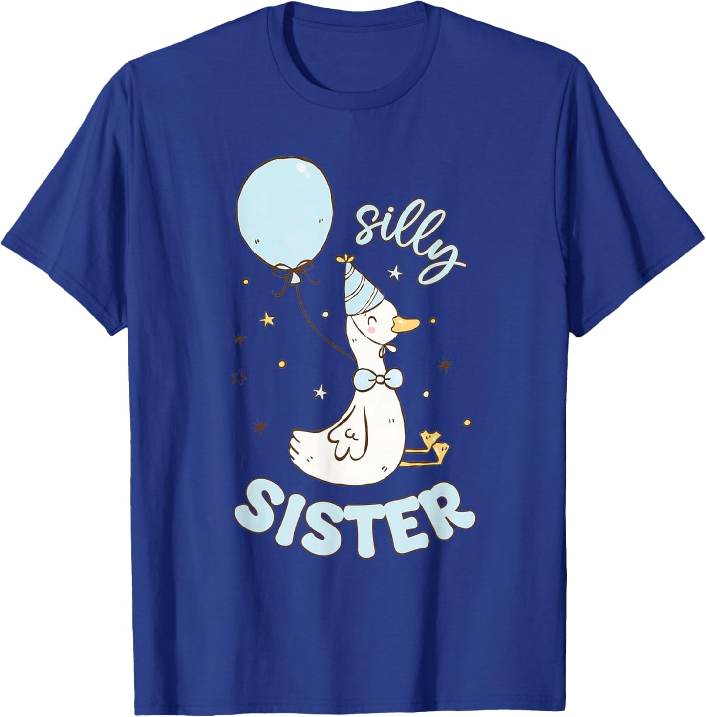 Silly Sister Silly Goose 1st Birthday Boy Family Matching T-Shirt - T-Shirt | Royal