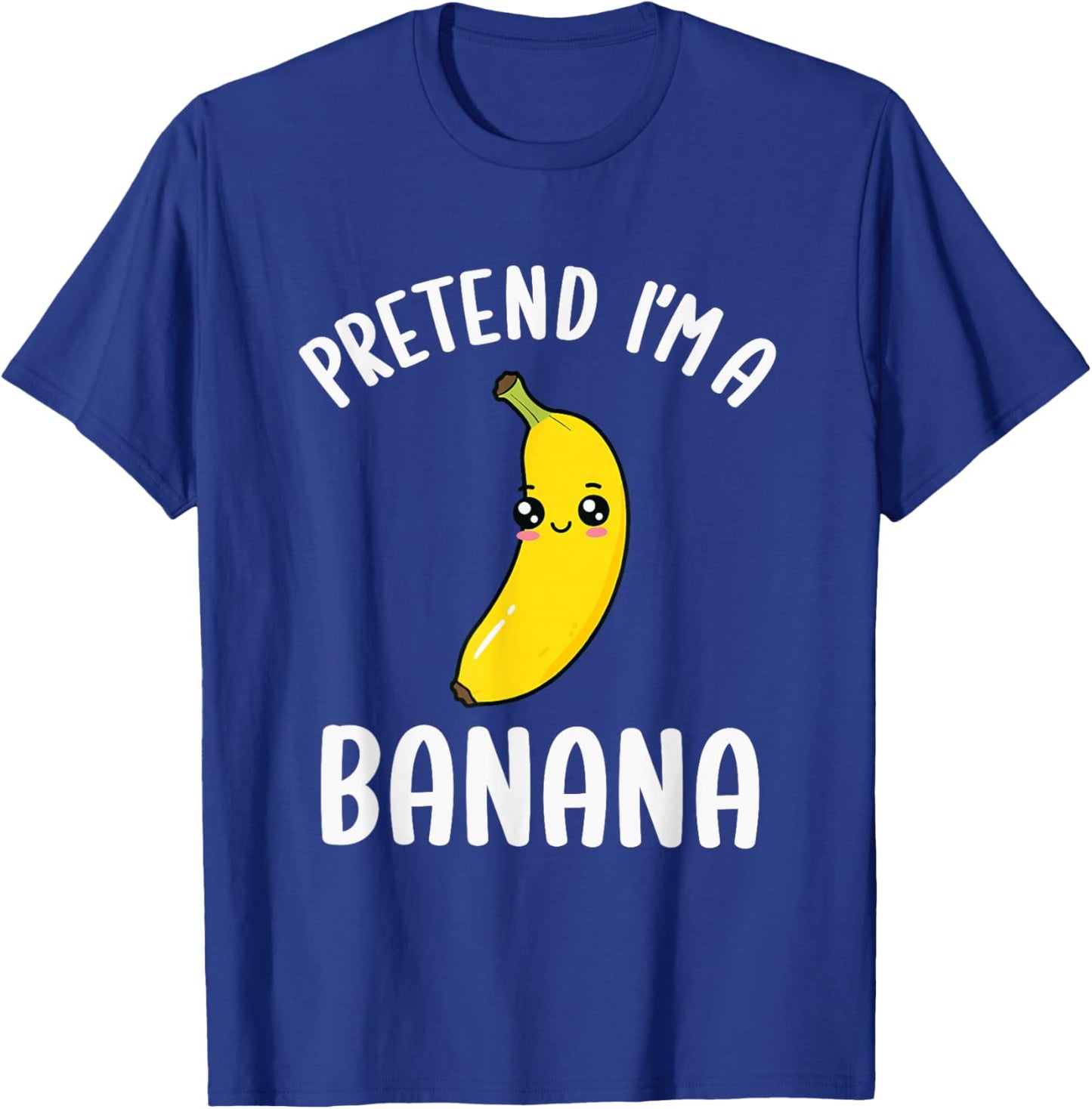 Pretend I'm A Banana Kids Funny Banana Halloween Costume T-Shirt - T-Shirt | Royal