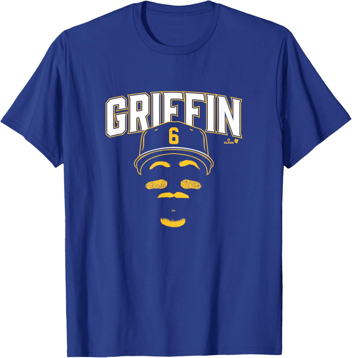 Konnor Griffin - Blank Face (Black) - Pittsburgh Baseball T-Shirt - T-Shirt | Royal