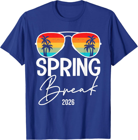 Spring Break 2026 Funny Spring Break Teacher T-Shirt - T-Shirt | Royal