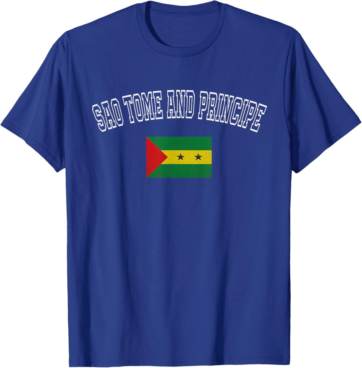 SAO Tome and Principe Flag Vintage Retro Heritage Design T-Shirt - T-Shirt | Royal