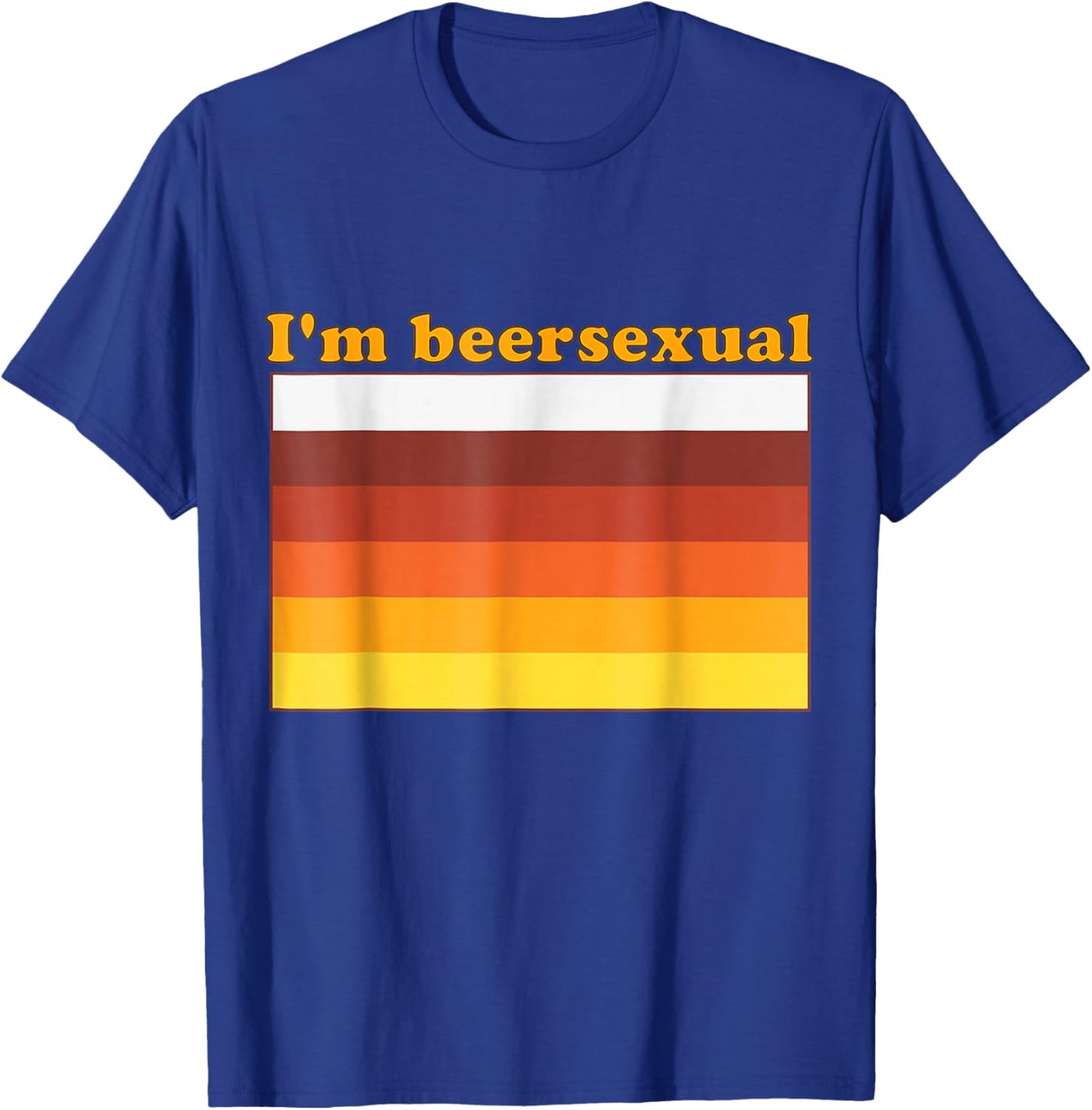 I'm Beersexual Beer Drinking LGBTQ Pride Design T-Shirt - T-Shirt | Royal