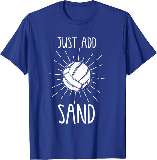 Funny Beach Volleyball Design Women Sand Volleyball T-Shirt - T-Shirt | Royal