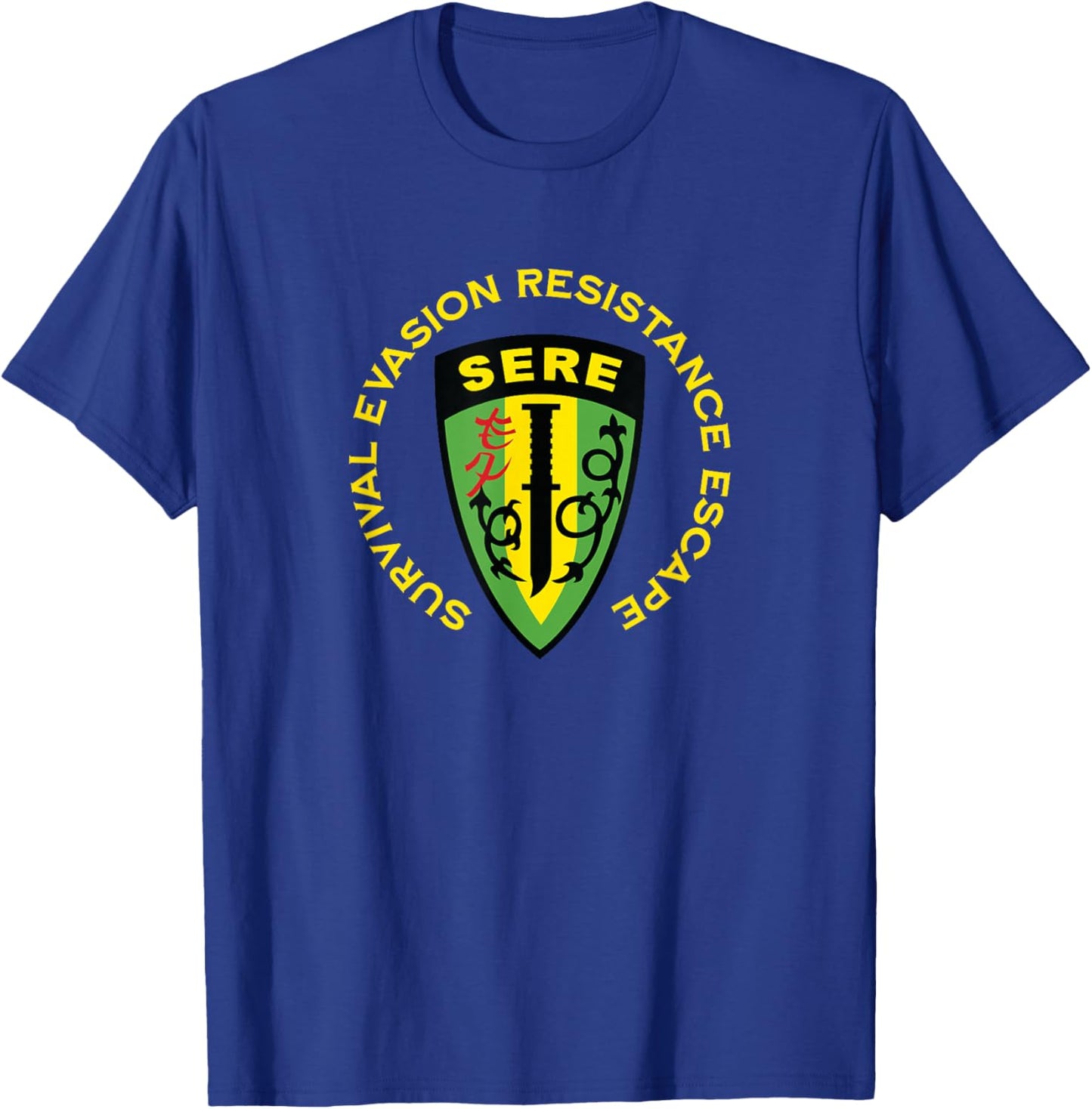 SERE Survival Evasion Resistance Escape T-Shirt - T-Shirt | Royal