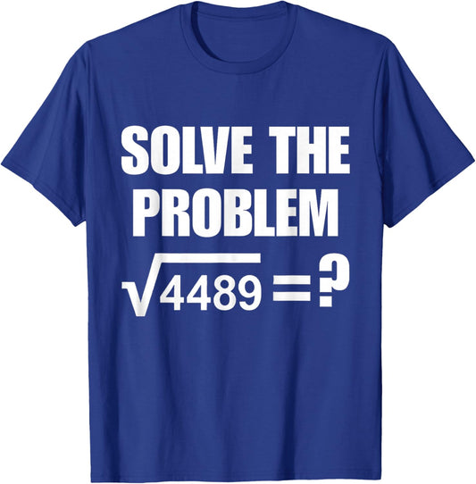 Funny 67 Meme Math Six Seven Teacher Brainrot Joke T-Shirt - T-Shirt | Royal