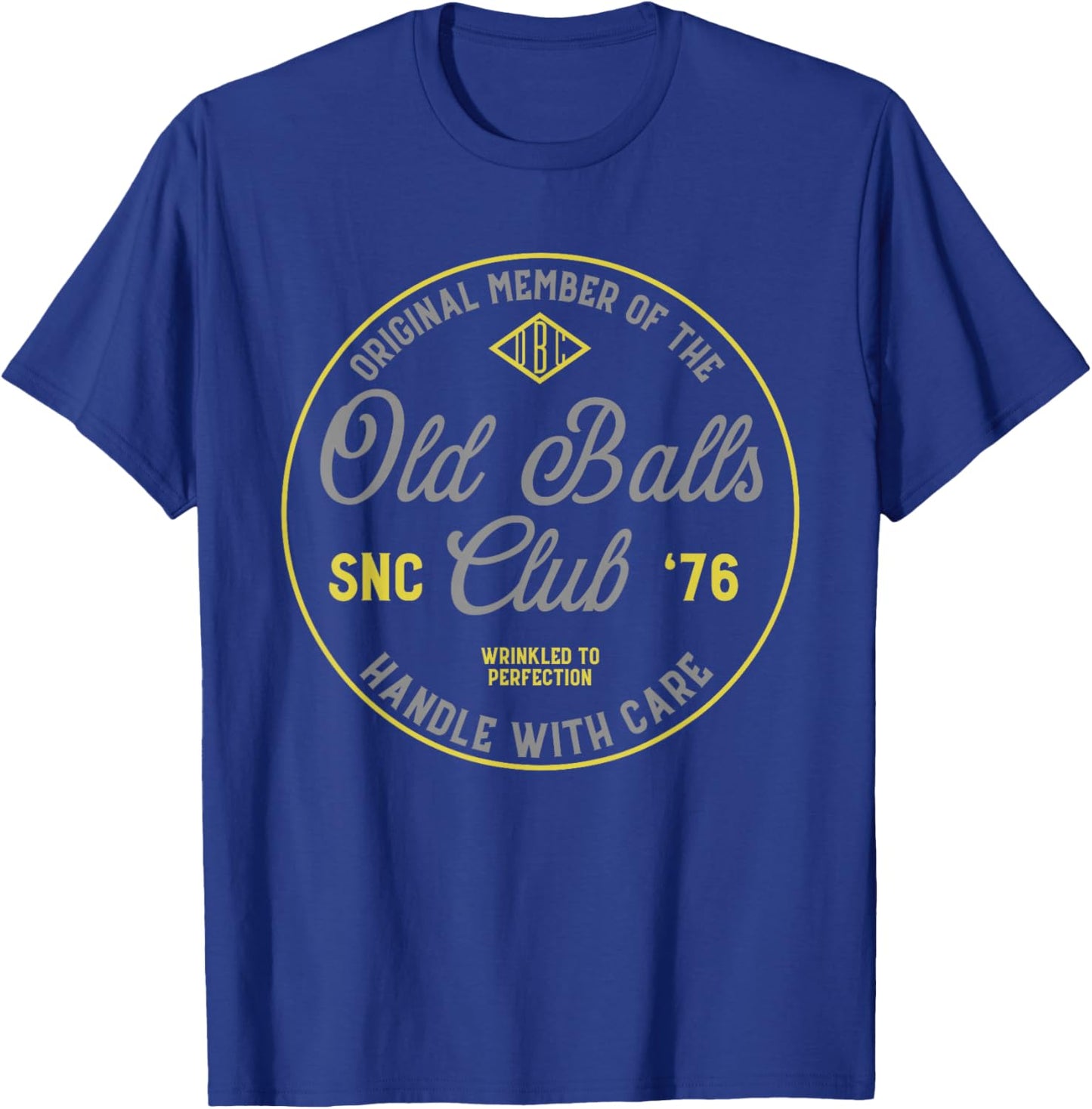 Old Balls Club Est 1976 Vintage Birthday Humor Design T-Shirt - T-Shirt | Royal