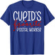Cupid’s Favorite Postal Worker Couple Valentine’s Day T-Shirt - T-Shirt | Royal