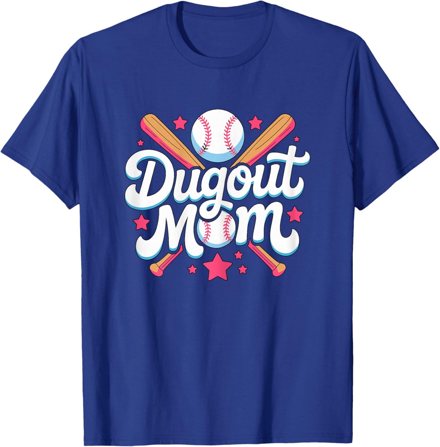 Dugout Mom T-Shirt - T-Shirt | Royal