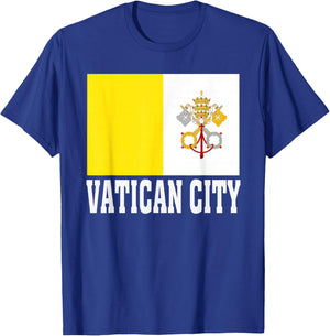 Vatican City Flag Patriotic National Roots Souvenir T-Shirt - T-Shirt | Royal
