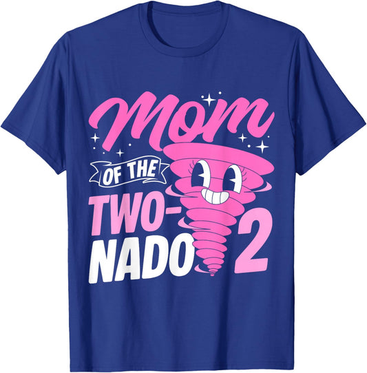 Mom of The Two-nado 2 Mom of The Two-nado T-Shirt - T-Shirt | Royal