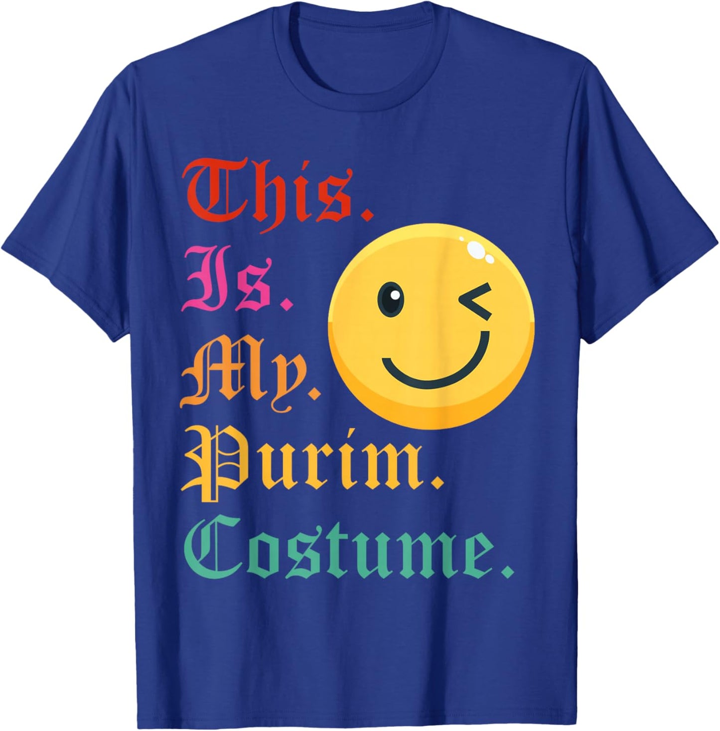 This is My Purim Costume Funny Jewish T-Shirt - T-Shirt | Royal