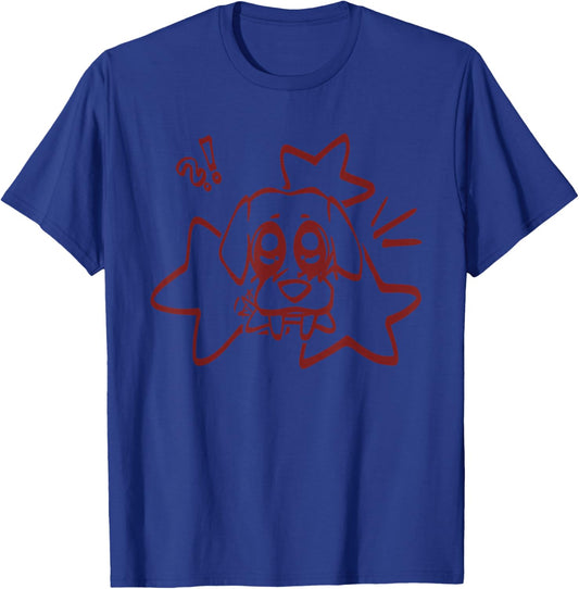 Y2K 90s Cute Dog Pooch Mutt Under Starry T-Shirt - T-Shirt | Royal