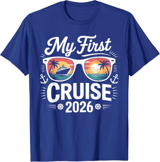 My First Cruise 2026 Summer Vacation Matching Family T-Shirt - T-Shirt | Royal