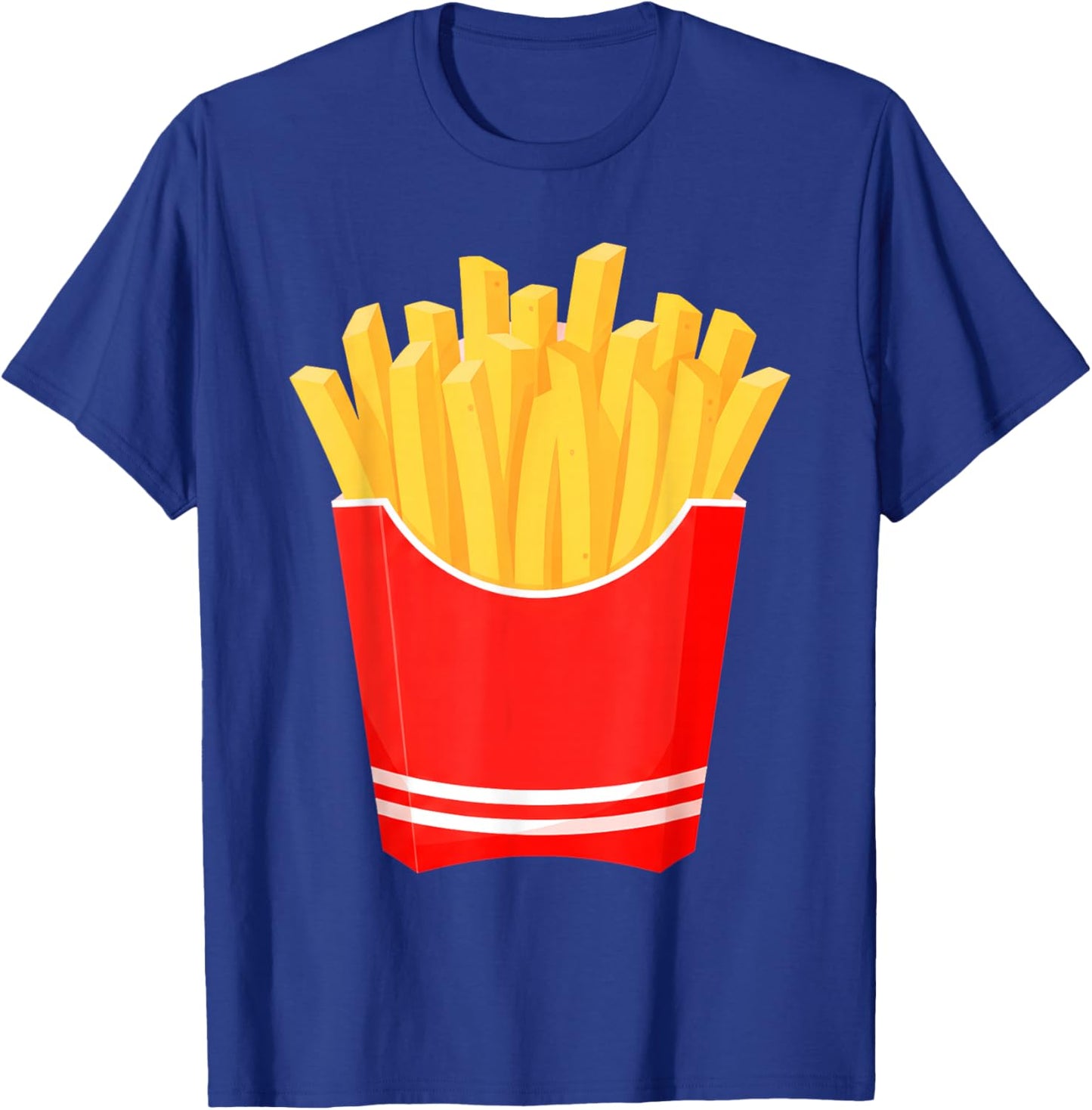 Funny French Fries Fast Food French Fry Halloween Costume T-Shirt - T-Shirt | Royal