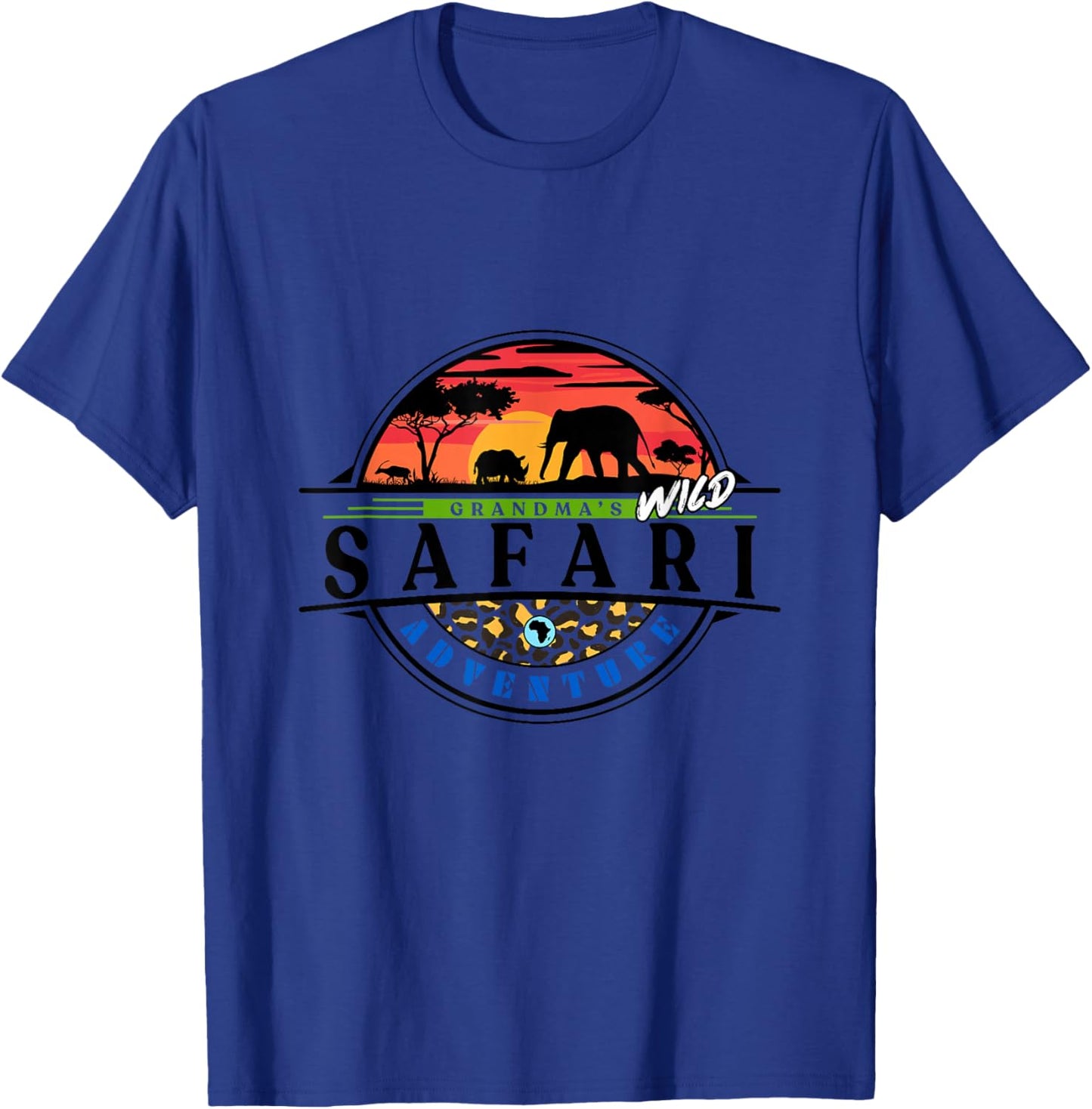 Grandma's Wild Safari Adventure T-Shirt - T-Shirt | Royal