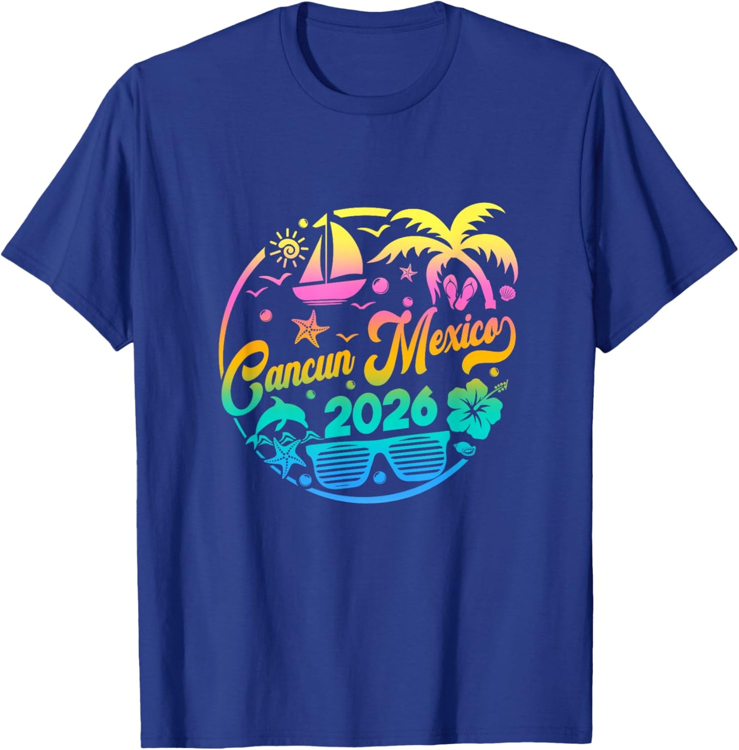 Cancun 2026 Family Vacation Beach Matching Group T-Shirt - T-Shirt | Royal
