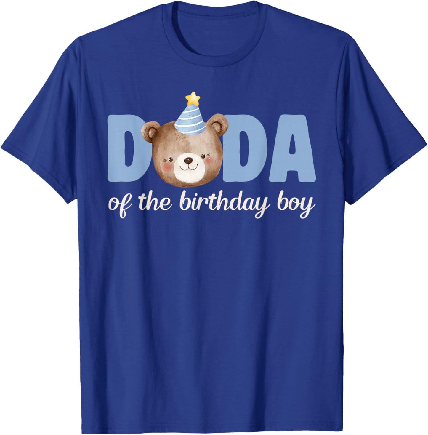 Dada Teddy Bear 1st Birthday Boy Party Family Matching T-Shirt - T-Shirt | Royal