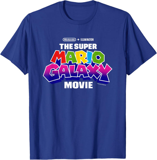 The Super Mario Galaxy Movie Logo T-Shirt - T-Shirt | Royal