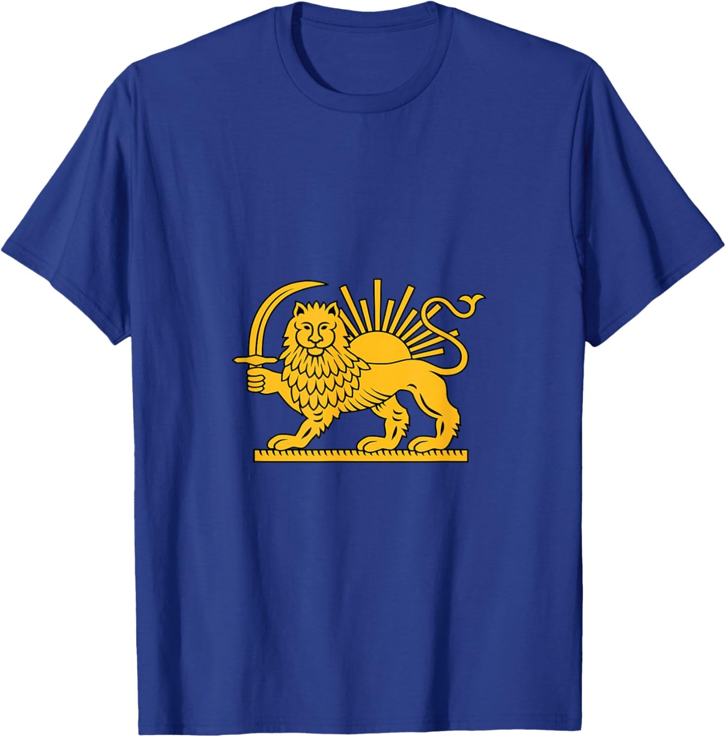 Shir o Khorshid Free Iran Revolution Lion and Sun Flag T-Shirt - T-Shirt | Royal