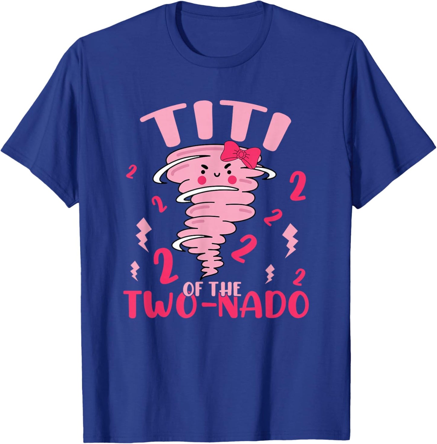 Titi of The Two-nado Tornado Theme 2nd Birthday Party T-Shirt - T-Shirt | Royal