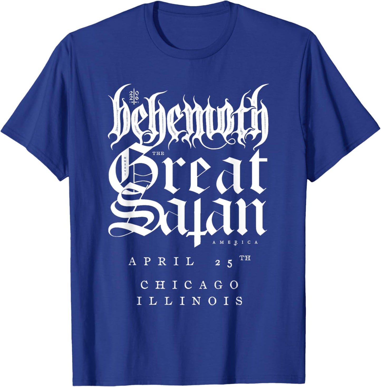 Behemoth The Godless IV Tour Chicago T-Shirt - T-Shirt | Royal