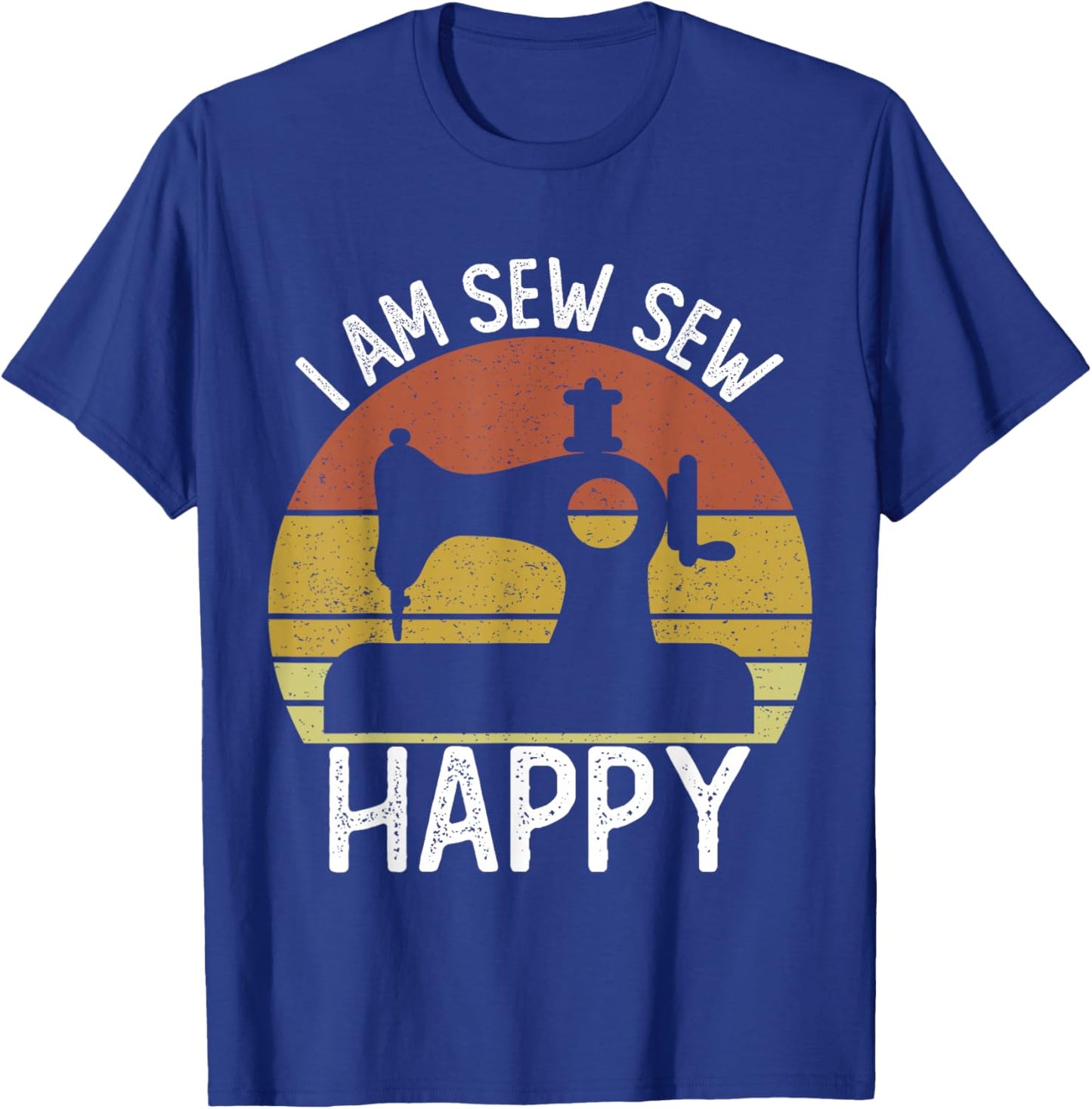 Quilter Sewing Machine Seamstress Women Girls Funny Sewing T-Shirt - T-Shirt | Royal