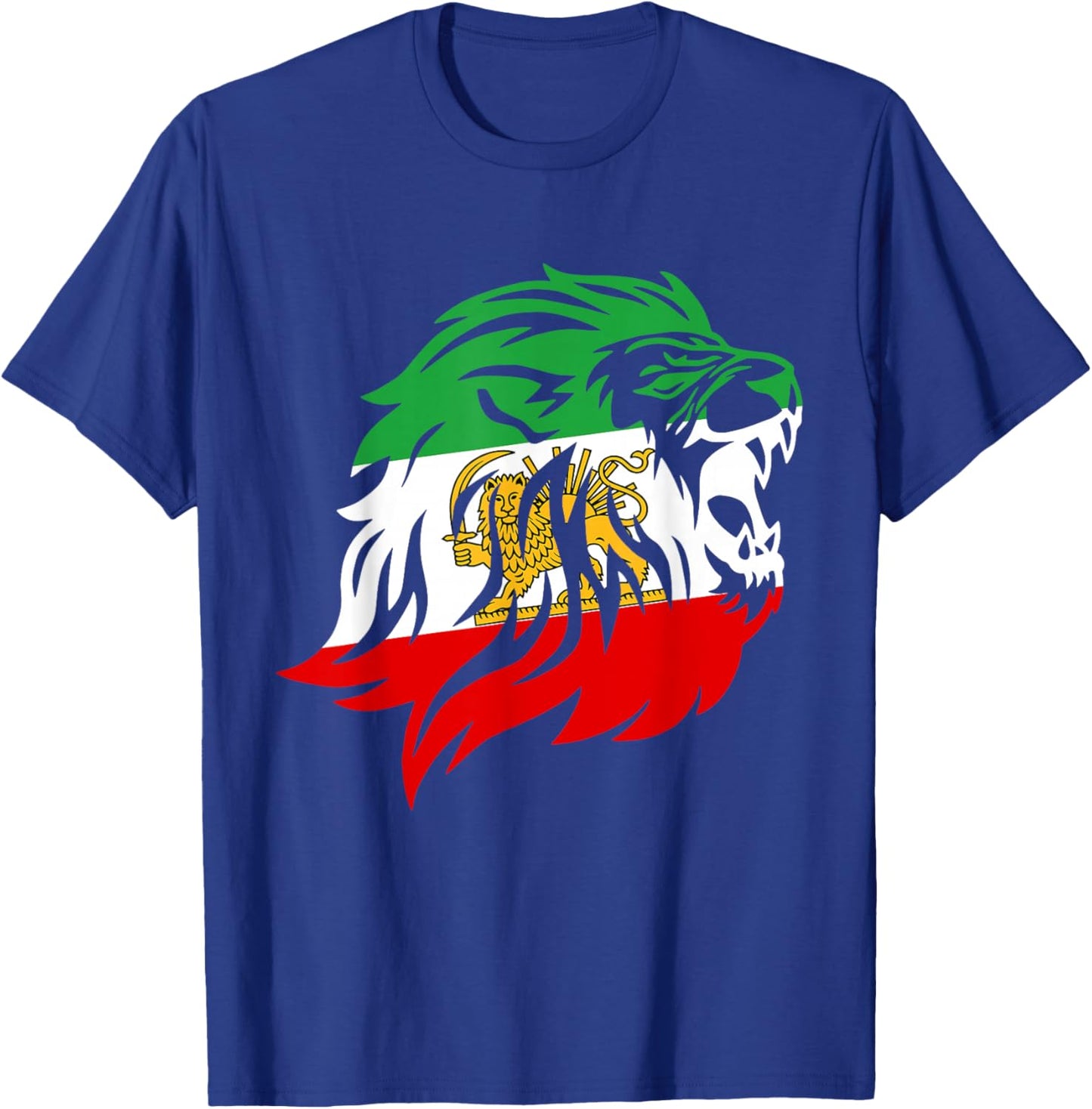 Iran Lion Sun Flag,Iran,Persian,Shir o Khorshid T-Shirt - T-Shirt | Royal