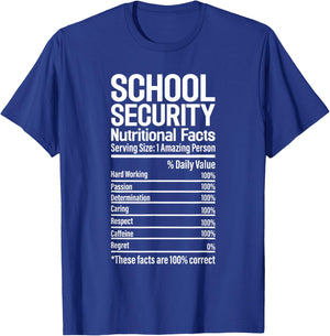 Funny School Security Officer Security Guard T-Shirt - T-Shirt | Royal