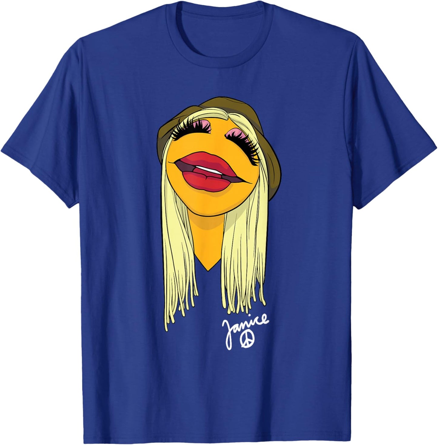 Disney The Muppets Janice Electric Mayhem Band Big Face T-Shirt - T-Shirt | Royal