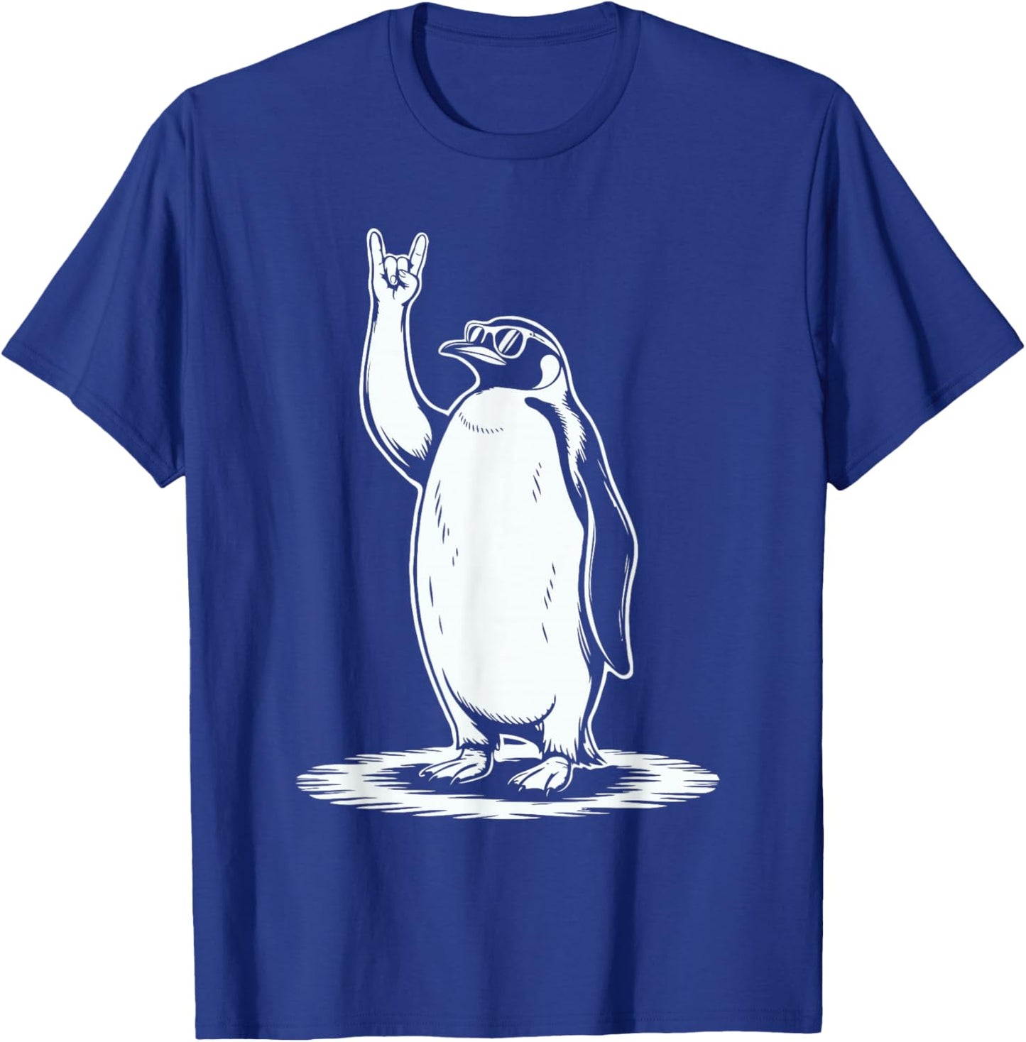 Emperor Penguin Punk Rock Rocker Heavy Metal T-Shirt - T-Shirt | Royal