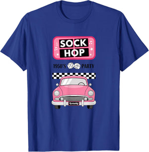 Sock Hop 1950S Party Rockabilly Retro Car for Girls T-Shirt - T-Shirt | Royal