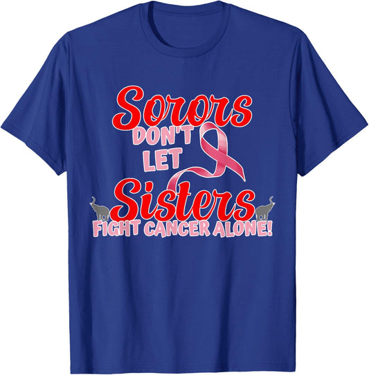 Deltas Wear Pink Breast Cancer Awareness Pink Ribbon T-Shirt - T-Shirt | Royal