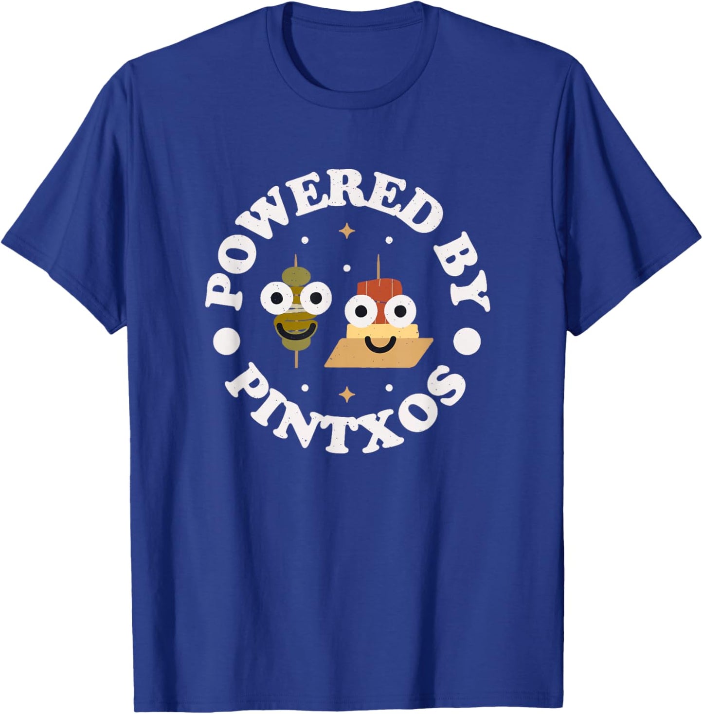 Powered by Pintxos - Spanish Basque Pintxos T-Shirt - T-Shirt | Royal