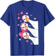 Funny Goose Happy Valentine Goose Cute Heart Lover T-Shirt - T-Shirt | Royal
