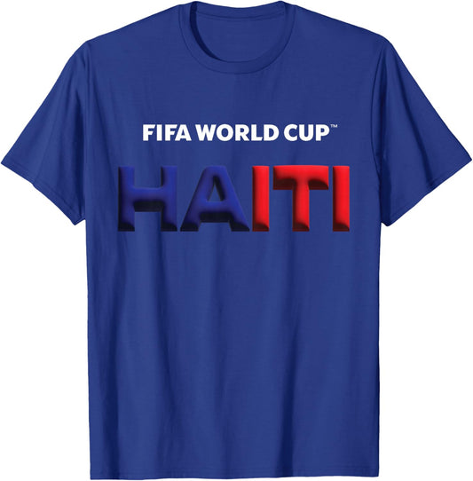 Kids FIFA World CUP26 Haiti Bubble Color T-Shirt - T-Shirt | Royal