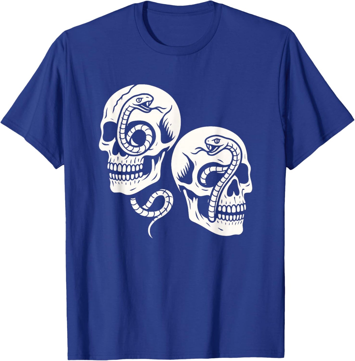 6 7 Skulls and Snakes 6-7 Meme Halloween Gothic Graphic T-Shirt - T-Shirt | Royal