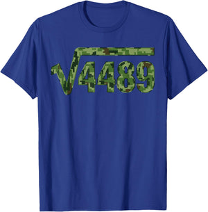 Funny 67 Trendy Square Root 4489 Camo T-Shirt - T-Shirt | Royal