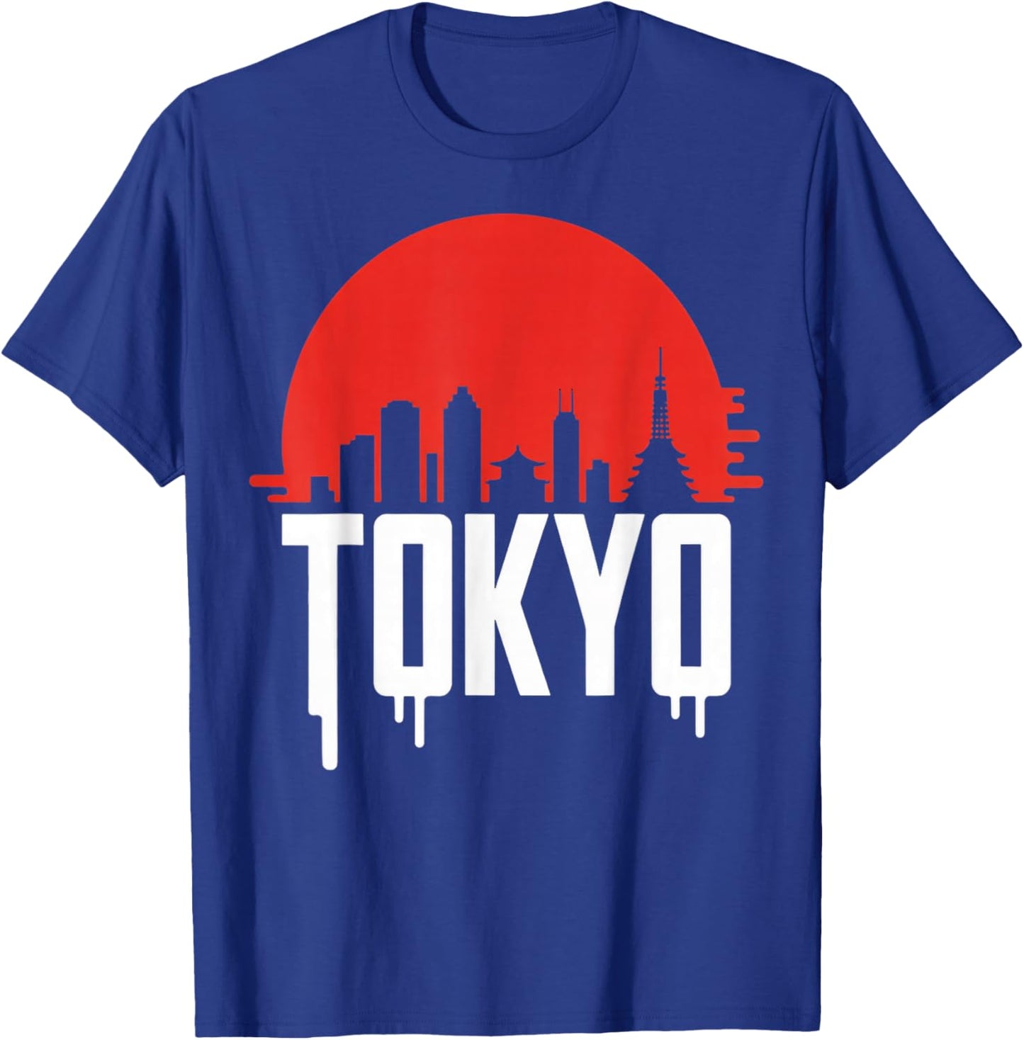 Vintage Japanese Flag Map Japan Culture Retro Tokyo Japan T-Shirt - T-Shirt | Royal