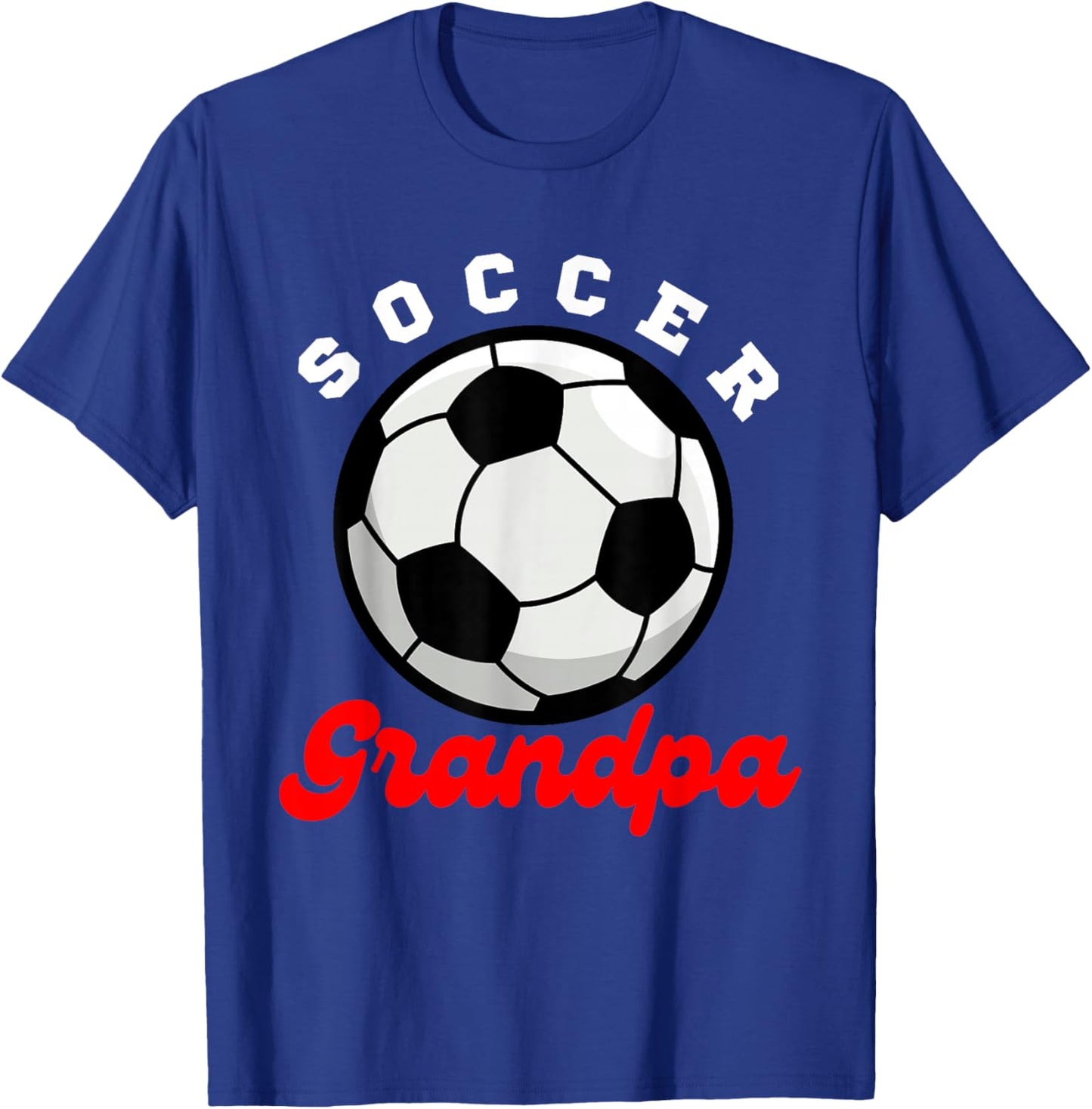 Funny Grandpa Proud Soccer Lover Papa for Father's Day T-Shirt - T-Shirt | Royal