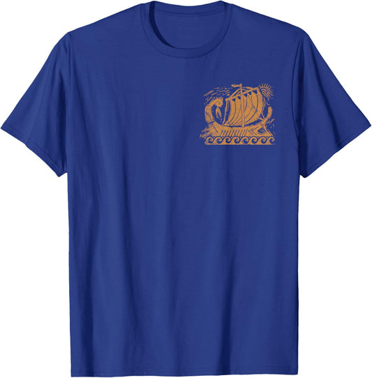 (2 Sided) Odysseus World Tour - Ancient Greek Epic Mythology T-Shirt - T-Shirt | Royal