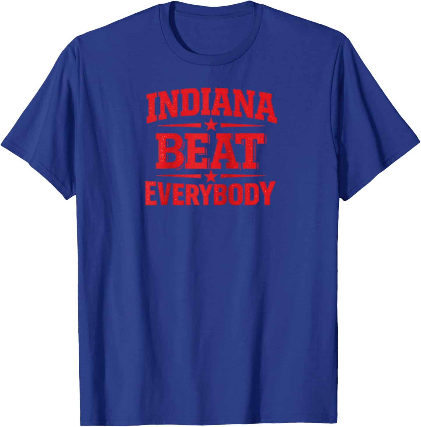 Indiana Beat Everybody Shirt Women Raglan Baseball T-Shirt - T-Shirt | Royal